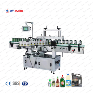 Máquina etiquetadora autoadhesiva de botellas planas + redondas