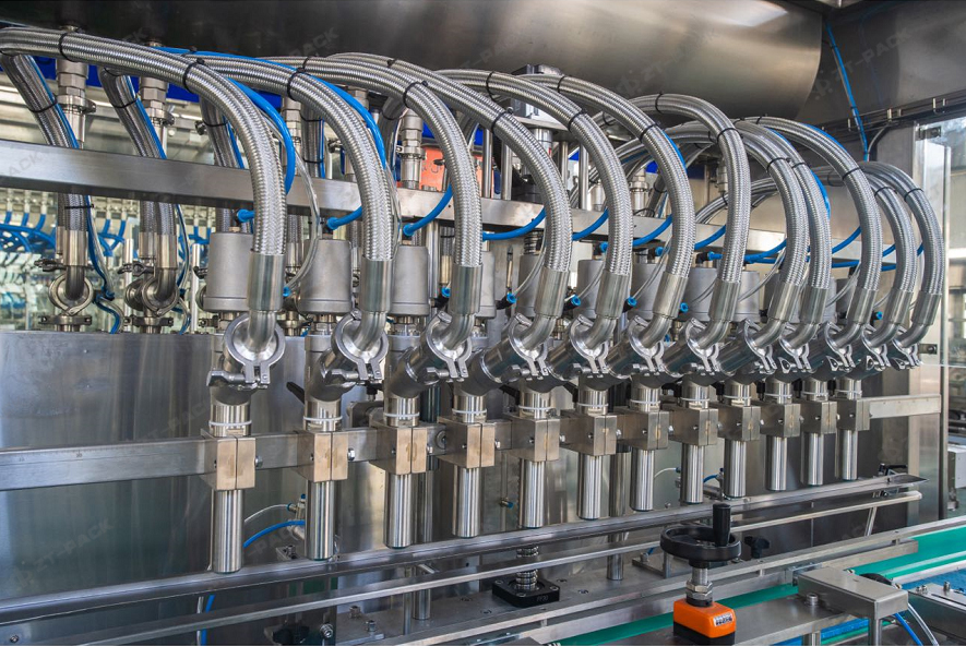 0.5L-7L Tipo de medidor de flujo Máquina de llenado de aceite comestible completamente automática