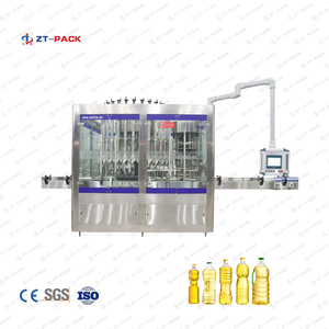 8000BPH 100ml-1000ml Máquina automática de tapado de llenado monobloque giratorio de aceite comestible